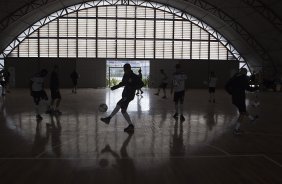 Durante treino esta tarde no CT Joaquim Grava, zona leste da cidade. O prximo jogo da equipe ser dia 15/01no torneio internacional, em Orlando/EUA, contra o Colonia da Alemanha