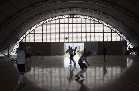 Durante treino esta tarde no CT Joaquim Grava, zona leste da cidade. O prximo jogo da equipe ser dia 15/01no torneio internacional, em Orlando/EUA, contra o Colonia da Alemanha