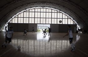 Durante treino esta tarde no CT Joaquim Grava, zona leste da cidade. O prximo jogo da equipe ser dia 15/01no torneio internacional, em Orlando/EUA, contra o Colonia da Alemanha