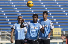 Durante o treino esta manh no Lockhart Stadium, CT do Fort Lauderdale Strickers, na cidade de Fort Lauderlale. O prximo jogo da equipe ser dia 15/01no torneio internacional, em Orlando/EUA, contra o Colonia da Alemanha