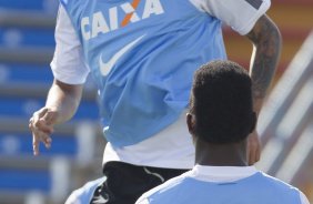 Durante o treino esta manh no Lockhart Stadium, CT do Fort Lauderdale Strickers, na cidade de Fort Lauderlale. O prximo jogo da equipe ser dia 15/01no torneio internacional, em Orlando/EUA, contra o Colonia da Alemanha