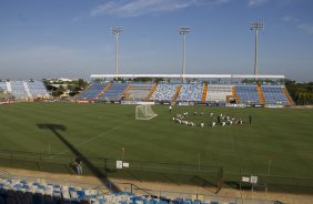 Durante treino esta manh no Lockhart Stadium, CT do Fort Lauderdale Strickers, na cidade de Fort Lauderlale. O prximo jogo da equipe ser dia 15/01no torneio internacional, em Orlando/EUA, contra o Colonia da Alemanha