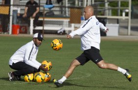 Durante o treino desta manh no Lockhart Stadium, CT do Fort Lauderdale Strickers, na cidade de Fort Lauderlale. O prximo jogo da equipe ser dia 15/01no torneio internacional, em Orlando/EUA, contra o Colonia da Alemanha