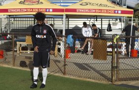 Durante o treino desta manh no Lockhart Stadium, CT do Fort Lauderdale Strickers, na cidade de Fort Lauderlale. O prximo jogo da equipe ser dia 15/01no torneio internacional, em Orlando/EUA, contra o Colonia da Alemanha