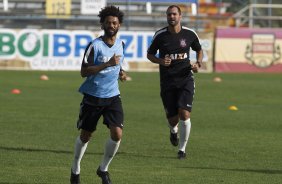 Durante o treino desta manh no Lockhart Stadium, CT do Fort Lauderdale Strickers, na cidade de Fort Lauderlale. O prximo jogo da equipe ser dia 15/01no torneio internacional, em Orlando/EUA, contra o Colonia da Alemanha