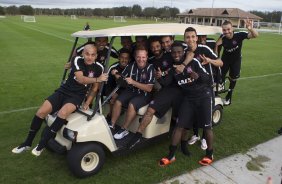 Durante o treino desta tarde, na cidade de Orlando/EUA. O prximo jogo da equipe ser dia 15/01no torneio internacional, em Orlando/EUA, contra o Colonia da Alemanha