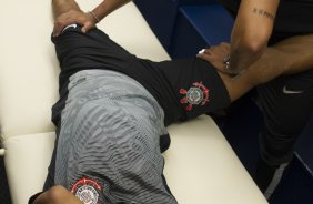 Nos vestiários antes do jogo entre Colonia/Alemanha x Corinthians/Brasl, realizado esta noite no ESPN Wide World of Sports Complex na cidade de Orlando/EUA, válido pela Florida Cup 2015