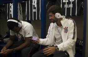 Nos vestirios antes do jogo entre Colonia/Alemanha x Corinthians/Brasl, realizado esta noite no ESPN Wide World of Sports Complex na cidade de Orlando/EUA, vlido pela Florida Cup 2015