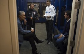 Nos vestiários antes do jogo entre Colonia/Alemanha x Corinthians/Brasl, realizado esta noite no ESPN Wide World of Sports Complex na cidade de Orlando/EUA, válido pela Florida Cup 2015