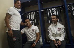 Nos vestiários antes do jogo entre Colonia/Alemanha x Corinthians/Brasl, realizado esta noite no ESPN Wide World of Sports Complex na cidade de Orlando/EUA, válido pela Florida Cup 2015