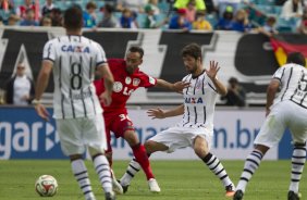 Durante o jogo entre Corinthians/Brasil x Bayer Leverkusen/Alemanha realizado esta tarde no Everbank Field, na cidade de Jacksonville/EUA, válido pela Florida Cup 2015