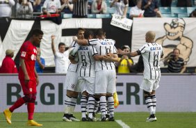 Durante o jogo entre Corinthians/Brasil x Bayer Leverkusen/Alemanha realizado esta tarde no Everbank Field, na cidade de Jacksonville/EUA, vlido pela Florida Cup 2015