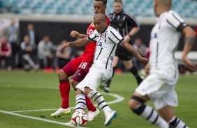 Durante o jogo entre Corinthians/Brasil x Bayer Leverkusen/Alemanha realizado esta tarde no Everbank Field, na cidade de Jacksonville/EUA, válido pela Florida Cup 2015