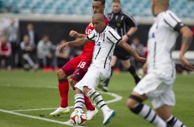 Durante o jogo entre Corinthians/Brasil x Bayer Leverkusen/Alemanha realizado esta tarde no Everbank Field, na cidade de Jacksonville/EUA, vlido pela Florida Cup 2015