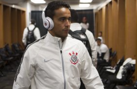 Nos vestirios antes do jogo entre Corinthians/Brasil x Bayer Leverkusen/Alemanha realizado esta tarde no Everbank Field, na cidade de Jacksonville/EUA, vlido pela Florida Cup 2015