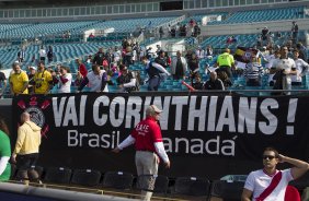 Nos vestirios antes do jogo entre Corinthians/Brasil x Bayer Leverkusen/Alemanha realizado esta tarde no Everbank Field, na cidade de Jacksonville/EUA, vlido pela Florida Cup 2015