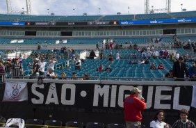 Nos vestirios antes do jogo entre Corinthians/Brasil x Bayer Leverkusen/Alemanha realizado esta tarde no Everbank Field, na cidade de Jacksonville/EUA, vlido pela Florida Cup 2015