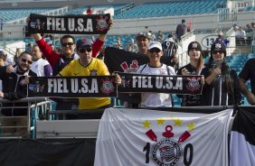 Nos vestirios antes do jogo entre Corinthians/Brasil x Bayer Leverkusen/Alemanha realizado esta tarde no Everbank Field, na cidade de Jacksonville/EUA, vlido pela Florida Cup 2015