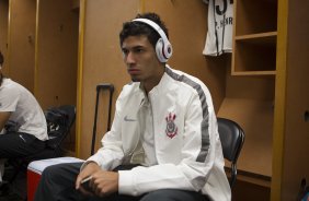 Nos vestirios antes do jogo entre Corinthians/Brasil x Bayer Leverkusen/Alemanha realizado esta tarde no Everbank Field, na cidade de Jacksonville/EUA, vlido pela Florida Cup 2015