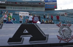 Nos vestirios antes do jogo entre Corinthians/Brasil x Bayer Leverkusen/Alemanha realizado esta tarde no Everbank Field, na cidade de Jacksonville/EUA, vlido pela Florida Cup 2015