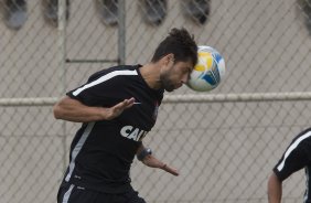 Durante o treino desta manh no CT Joaquim Grava, zona leste da cidade. O prximo jogo da equipe ser contra o Corinthian Casuals, da Inglaterra, sbado, dia 24/01, na Arena Corinthians, em homenagem ao co-irmo