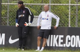 Durante o treino desta manh no CT Joaquim Grava, zona leste da cidade. O prximo jogo da equipe ser contra o Corinthian Casuals, da Inglaterra, sbado, dia 24/01, na Arena Corinthians, em homenagem ao co-irmo