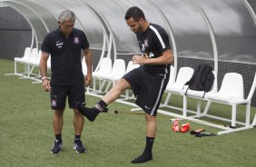 Durante o treino desta tarde na Arena Corinthians, zona leste da cidade. O prximo jogo da equipe ser contra o Corinthian Casuals, da Inglaterra, sbado, dia 24/01, na Arena Corinthians, em homenagem ao co-irmo