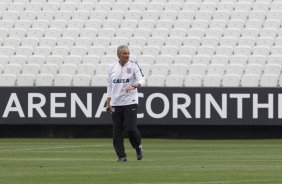 Durante o treino desta tarde na Arena Corinthians, zona leste da cidade. O prximo jogo da equipe ser contra o Corinthian Casuals, da Inglaterra, sbado, dia 24/01, na Arena Corinthians, em homenagem ao co-irmo