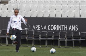 Durante o treino desta tarde na Arena Corinthians, zona leste da cidade. O próximo jogo da equipe será contra o Corinthian Casuals, da Inglaterra, sábado, dia 24/01, na Arena Corinthians, em homenagem ao co-irmão