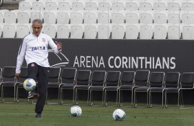 Durante o treino desta tarde na Arena Corinthians, zona leste da cidade. O prximo jogo da equipe ser contra o Corinthian Casuals, da Inglaterra, sbado, dia 24/01, na Arena Corinthians, em homenagem ao co-irmo