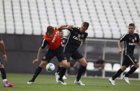 Durante o treino desta tarde na Arena Corinthians, zona leste da cidade. O prximo jogo da equipe ser contra o Corinthian Casuals, da Inglaterra, sbado, dia 24/01, na Arena Corinthians, em homenagem ao co-irmo