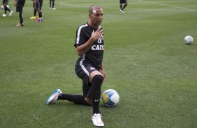 Durante o treino desta tarde na Arena Corinthians, zona leste da cidade. O prximo jogo da equipe ser contra o Corinthian Casuals, da Inglaterra, sbado, dia 24/01, na Arena Corinthians, em homenagem ao co-irmo