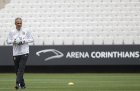 Durante o treino desta tarde na Arena Corinthians, zona leste da cidade. O próximo jogo da equipe será contra o Corinthian Casuals, da Inglaterra, sábado, dia 24/01, na Arena Corinthians, em homenagem ao co-irmão