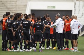 Durante o treino desta tarde na Arena Corinthians, zona leste da cidade. O próximo jogo da equipe será contra o Corinthian Casuals, da Inglaterra, sábado, dia 24/01, na Arena Corinthians, em homenagem ao co-irmão