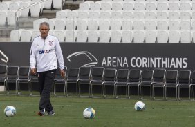 Durante o treino desta tarde na Arena Corinthians, zona leste da cidade. O próximo jogo da equipe será contra o Corinthian Casuals, da Inglaterra, sábado, dia 24/01, na Arena Corinthians, em homenagem ao co-irmão