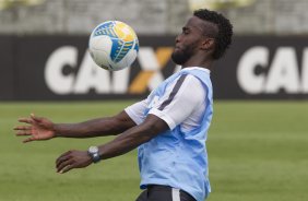 Durante o treino desta manh no CT Joaquim Grava, zona leste da cidade. O prximo jogo da equipe ser domingo, dia 01/02, contra o Marilia, na Arena Corinthians, jogo vlido pela 1 rodada do Campeonato Paulista de 2015