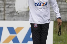 Durante o treino desta manh no CT Joaquim Grava, zona leste da cidade. O prximo jogo da equipe ser domingo, dia 01/02, contra o Marilia, na Arena Corinthians, jogo vlido pela 1 rodada do Campeonato Paulista de 2015