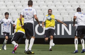 Durante o treino desta tarde na Arena Corinthians, zona leste da cidade. O prximo jogo da equipe ser domingo, dia 01/02, contra o Marilia, na Arena Corinthians, jogo vlido pela 1 rodada do Campeonato Paulista de 2015