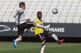Durante o treino desta tarde na Arena Corinthians, zona leste da cidade. O prximo jogo da equipe ser domingo, dia 01/02, contra o Marilia, na Arena Corinthians, jogo vlido pela 1 rodada do Campeonato Paulista de 2015