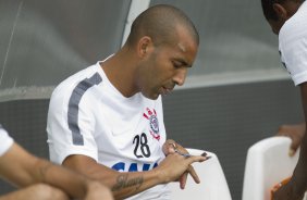Durante o treino desta tarde na Arena Corinthians, zona leste da cidade. O prximo jogo da equipe ser domingo, dia 01/02, contra o Marilia, na Arena Corinthians, jogo vlido pela 1 rodada do Campeonato Paulista de 2015