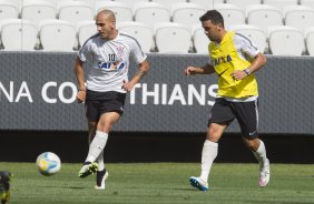 Durante o treino desta tarde na Arena Corinthians, zona leste da cidade. O prximo jogo da equipe ser domingo, dia 01/02, contra o Marilia, na Arena Corinthians, jogo vlido pela 1 rodada do Campeonato Paulista de 2015