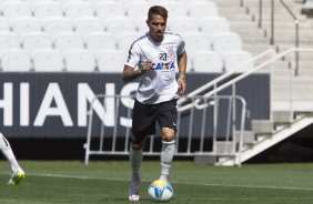 Durante o treino desta tarde na Arena Corinthians, zona leste da cidade. O prximo jogo da equipe ser domingo, dia 01/02, contra o Marilia, na Arena Corinthians, jogo vlido pela 1 rodada do Campeonato Paulista de 2015