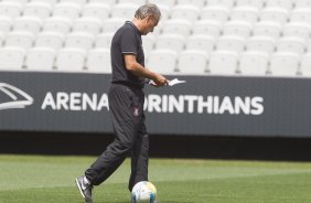 Durante o treino desta tarde na Arena Corinthians, zona leste da cidade. O prximo jogo da equipe ser domingo, dia 01/02, contra o Marilia, na Arena Corinthians, jogo vlido pela 1 rodada do Campeonato Paulista de 2015