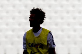 Durante o treino desta tarde na Arena Corinthians, zona leste da cidade. O prximo jogo da equipe ser domingo, dia 01/02, contra o Marilia, na Arena Corinthians, jogo vlido pela 1 rodada do Campeonato Paulista de 2015