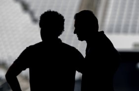 Durante o treino desta tarde na Arena Corinthians, zona leste da cidade. O prximo jogo da equipe ser domingo, dia 01/02, contra o Marilia, na Arena Corinthians, jogo vlido pela 1 rodada do Campeonato Paulista de 2015