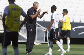 Durante o treino desta tarde na Arena Corinthians, zona leste da cidade. O prximo jogo da equipe ser domingo, dia 01/02, contra o Marilia, na Arena Corinthians, jogo vlido pela 1 rodada do Campeonato Paulista de 2015