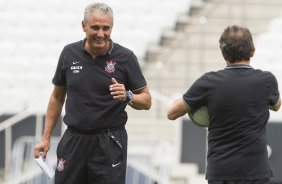 Durante o treino desta tarde na Arena Corinthians, zona leste da cidade. O prximo jogo da equipe ser domingo, dia 01/02, contra o Marilia, na Arena Corinthians, jogo vlido pela 1 rodada do Campeonato Paulista de 2015