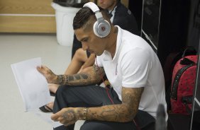 Nos vestirios antes do jogo realizado esta tarde na Arena Corinthians entre Corinthians x Marilia/SP, vlido pela 1 rodada do Campeonato Paulista de 2015