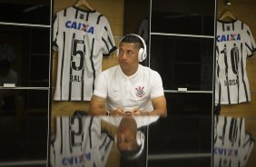 Nos vestirios antes do jogo realizado esta tarde na Arena Corinthians entre Corinthians x Marilia/SP, vlido pela 1 rodada do Campeonato Paulista de 2015