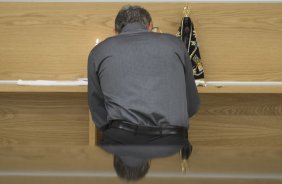 Nos vestirios antes do jogo realizado esta tarde na Arena Corinthians entre Corinthians x Marilia/SP, vlido pela 1 rodada do Campeonato Paulista de 2015